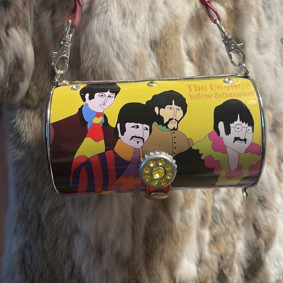The Beatles Handbags - The Beatles yellow submarine License plate purse